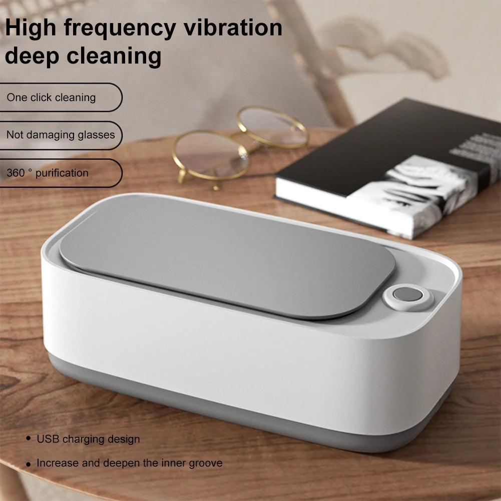 Mini Ultrasonic Washer with 1-Touch Working High Frequency Vibration